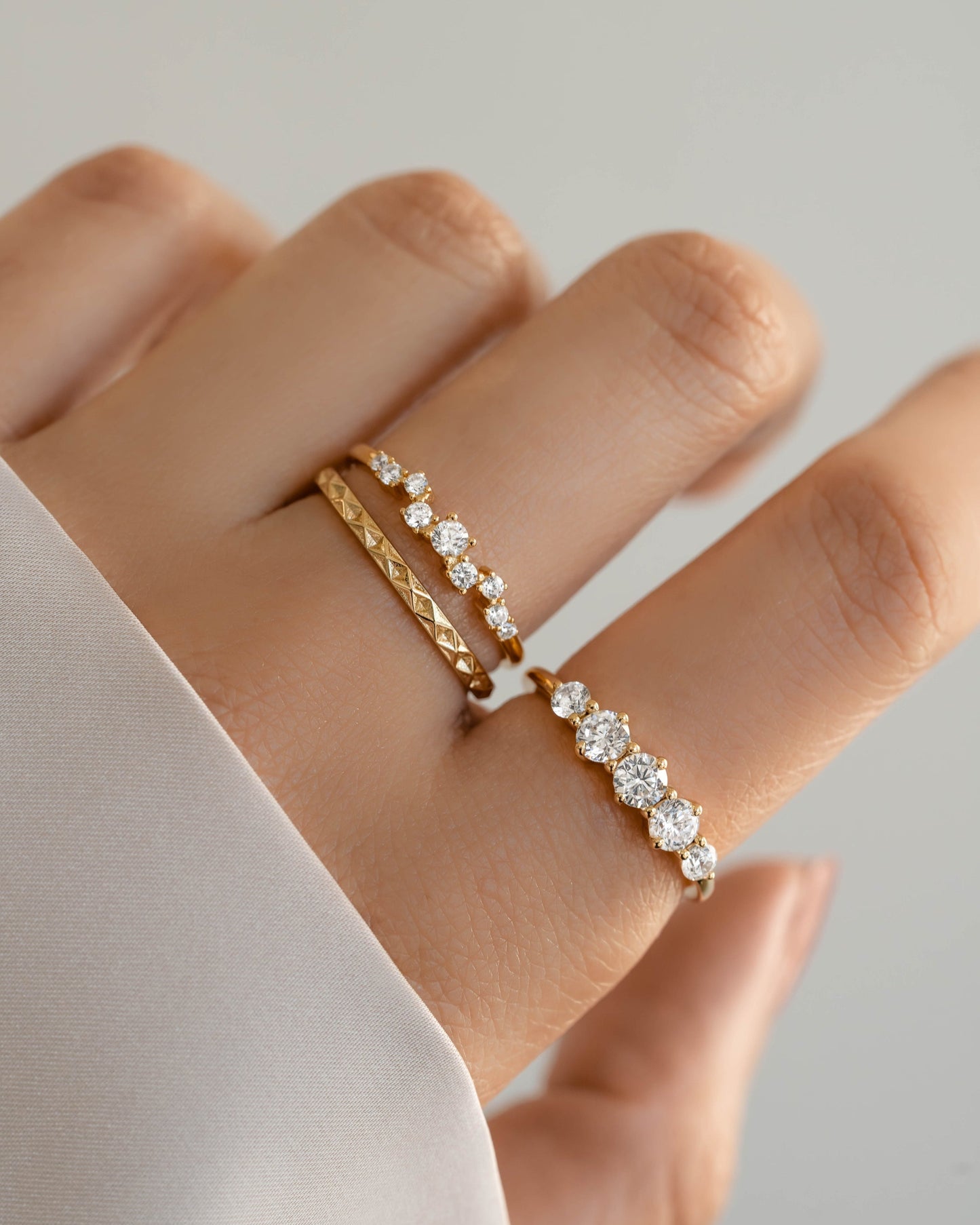 Graduated 5 Stone Ring