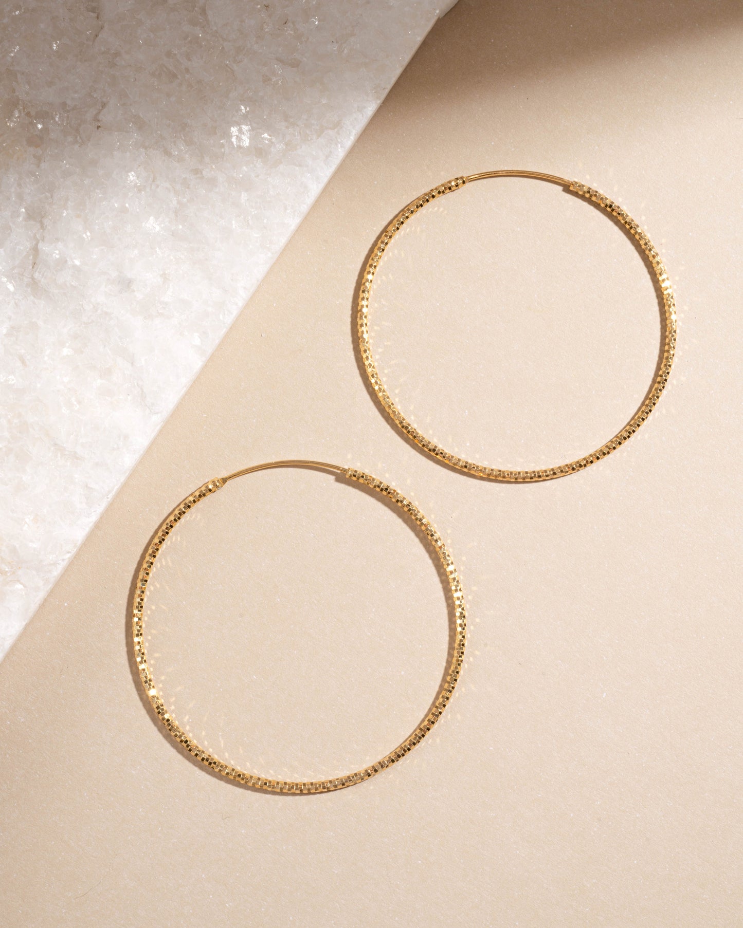 53mm Diamond Cut Hoops