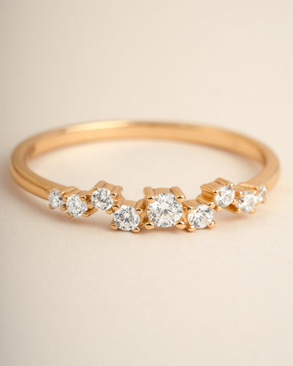 Diamond Cluster Ring