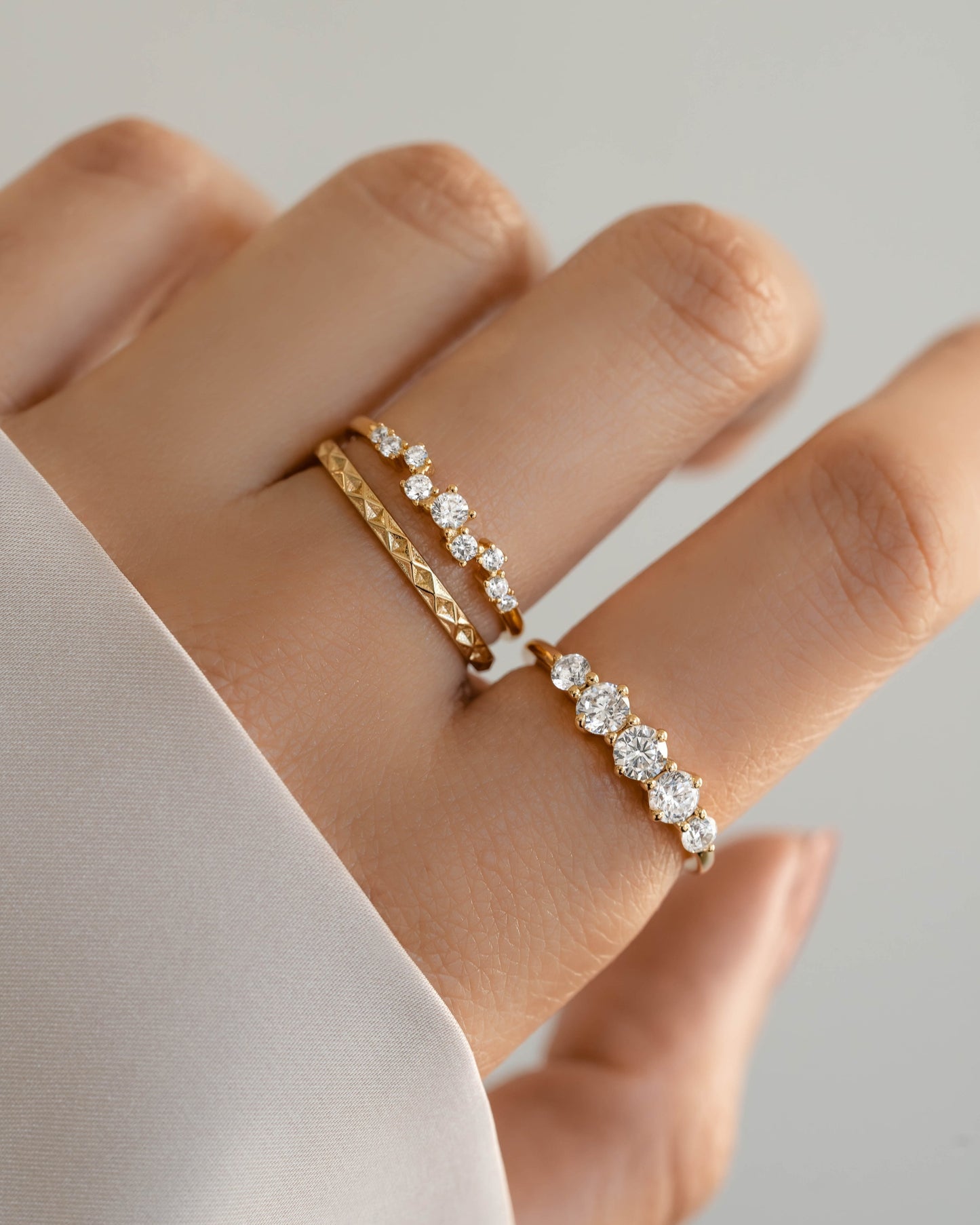 Diamond Cluster Ring