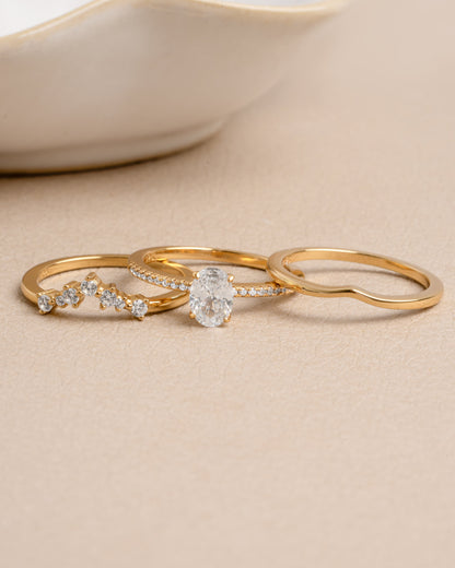 Oval Ring Set
