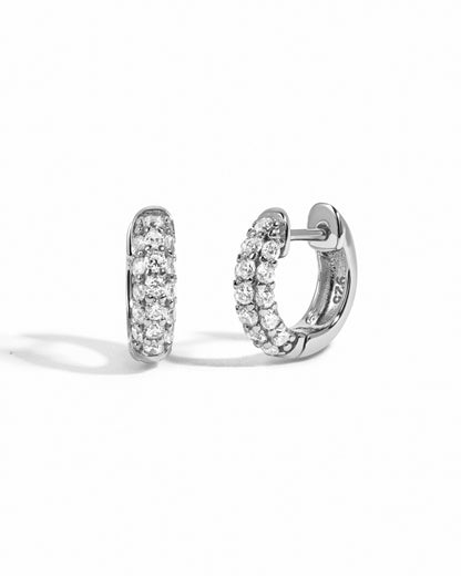 Chunky Pavé Huggies
