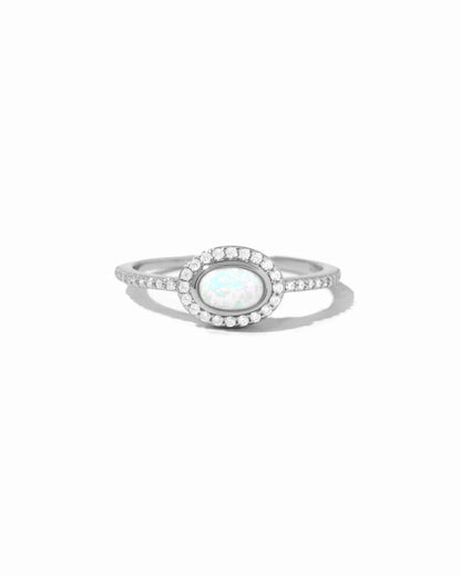 Opal Halo Ring