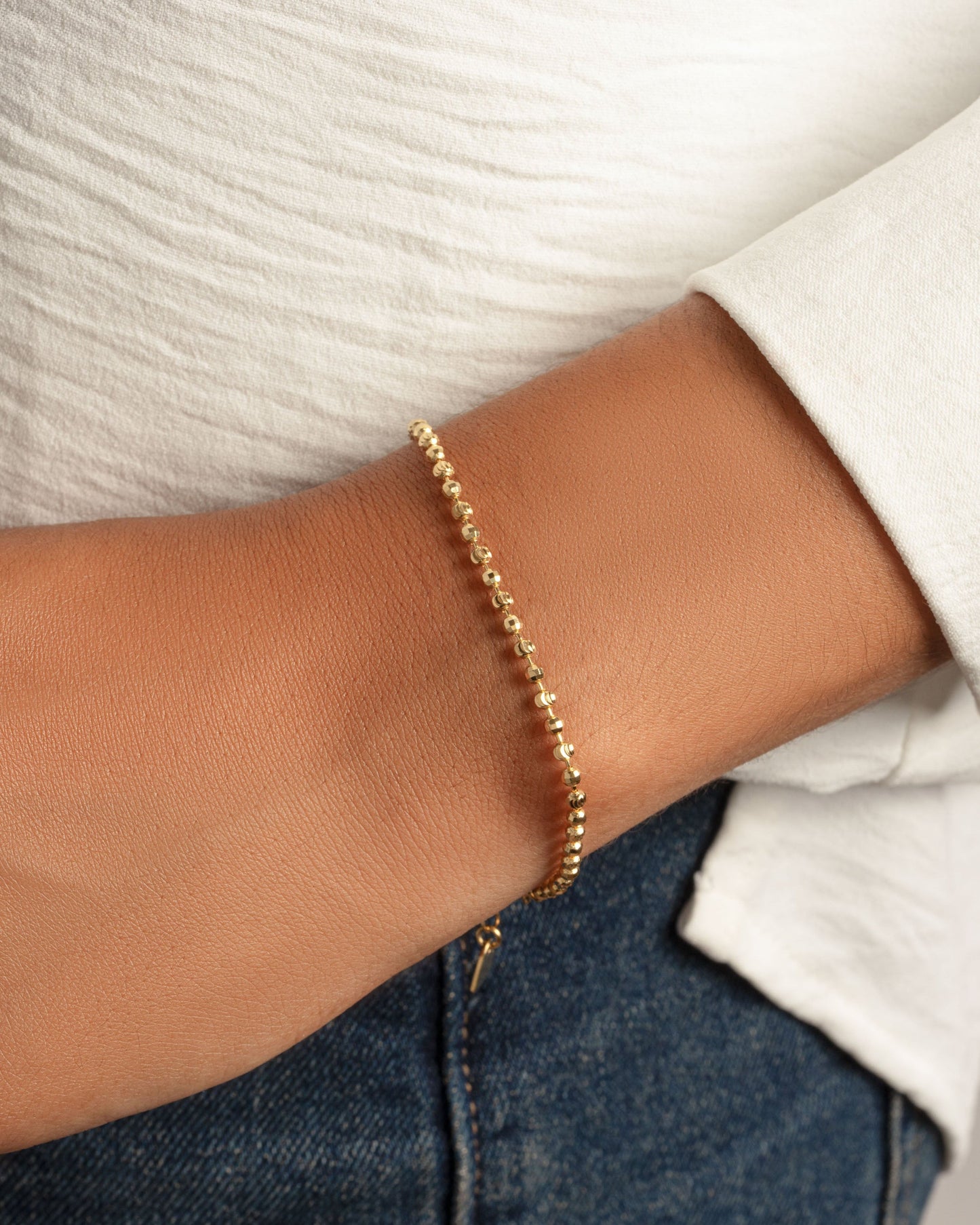 Diamond Cut Chain Bracelet