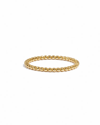 Plain Beaded Ring