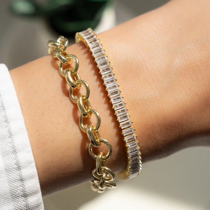 Julie Baguette Tennis Bracelet