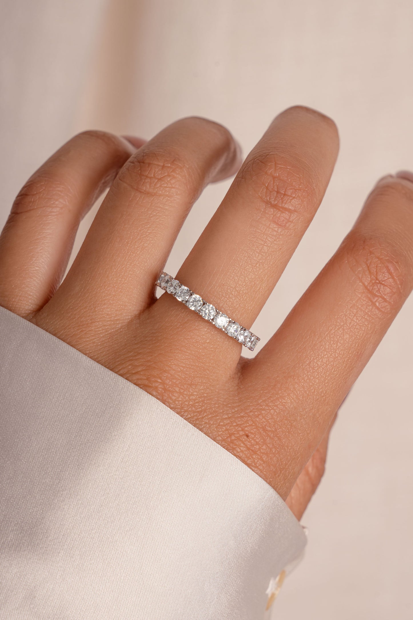3mm Studded Eternity Ring