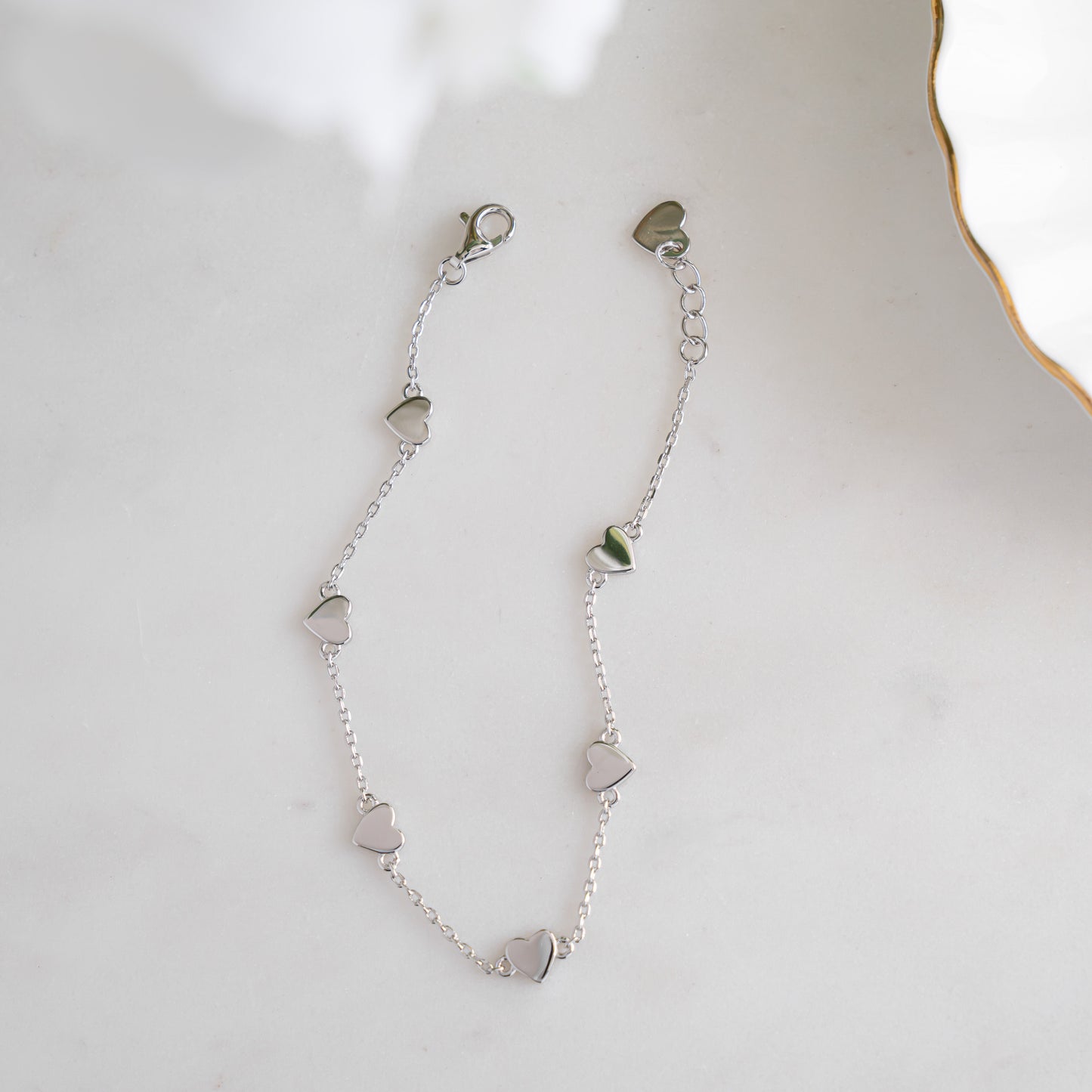 Heart Charm Bracelet