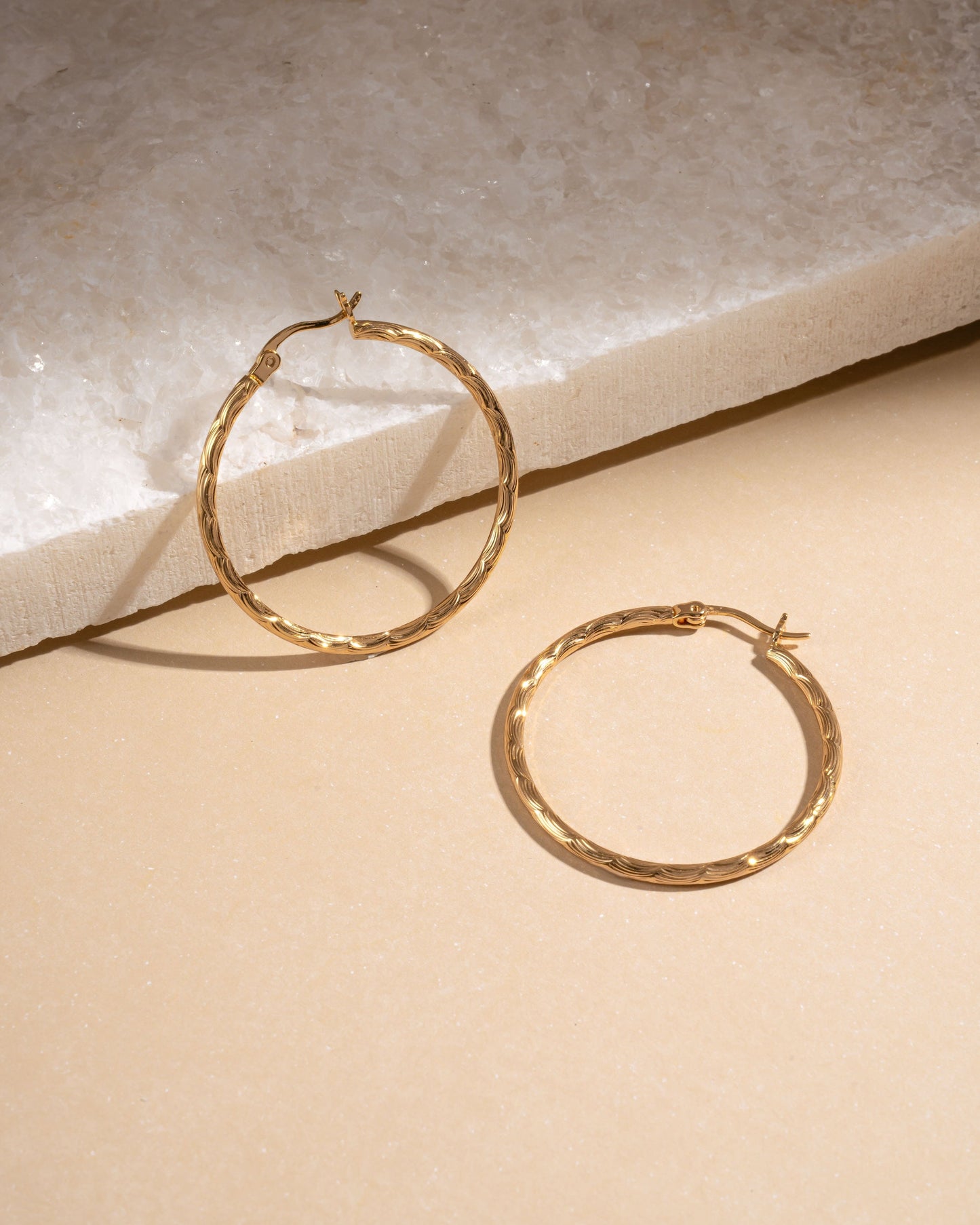 35mm Textured Hoops