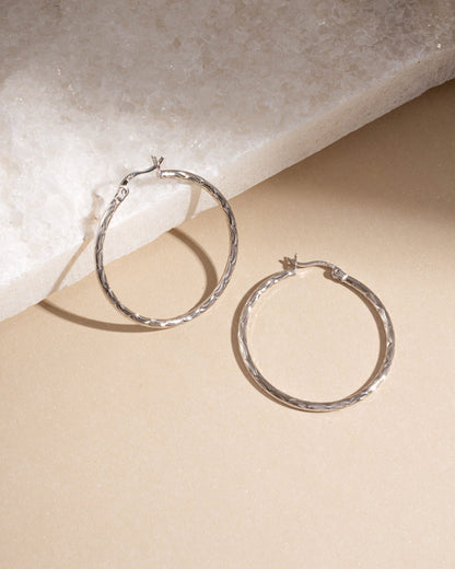 35mm Textured Hoops