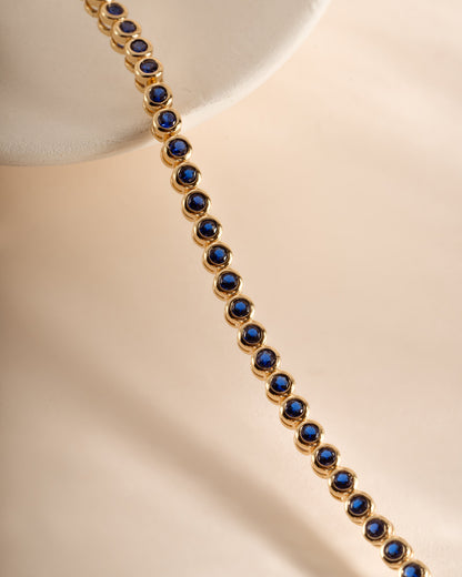 Sapphire Bezel Tennis Bracelet