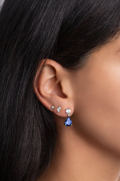 Camille Sapphire Pear Drop Earrings