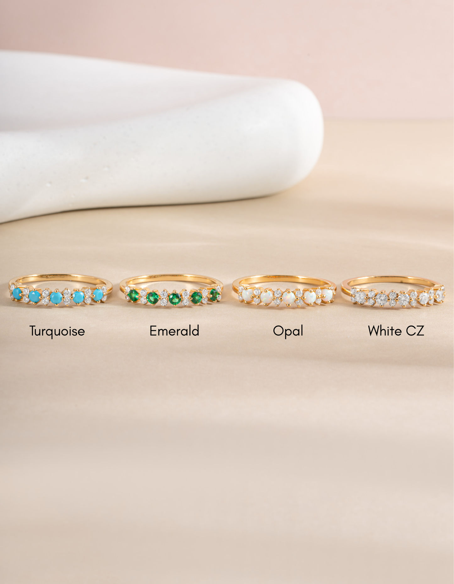 Opal Stephanie Stacking Ring