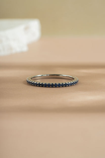 Sapphire Birthstone Eternity Rings