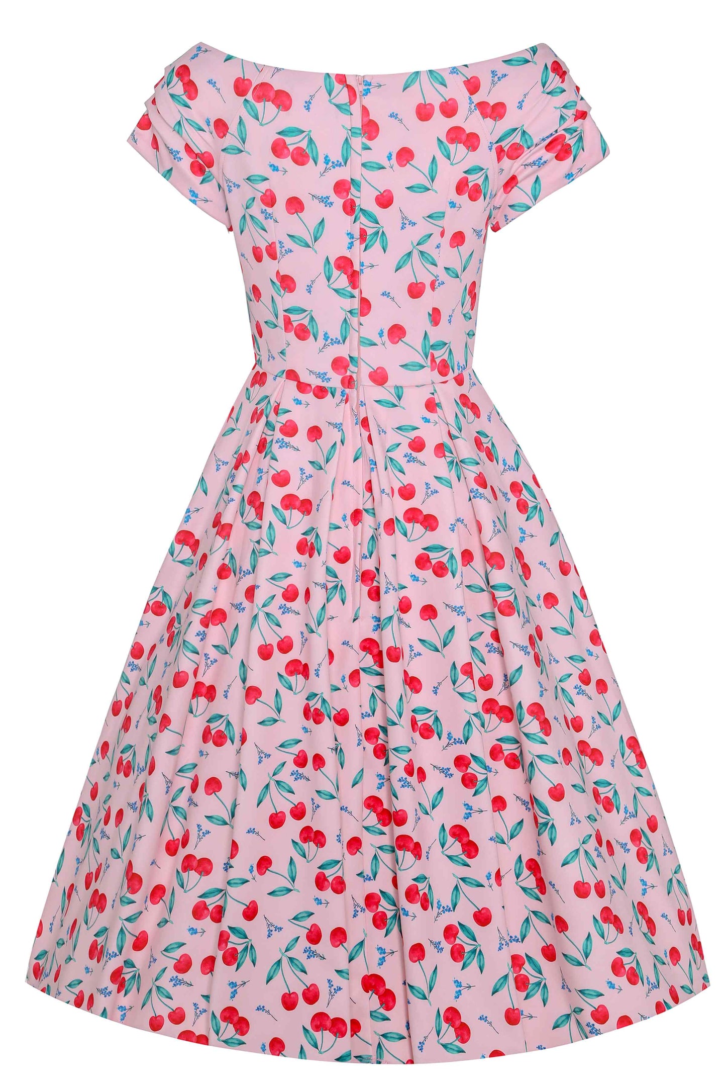 Lily Cherry Pink Off Shoulder Dress
