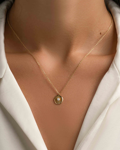 Sunburst Medallion Necklace