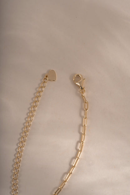 Tiny Link Paperclip Necklace