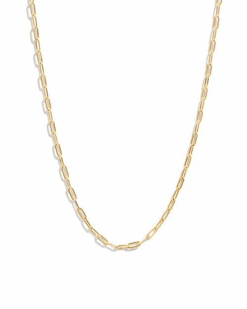 Tiny Link Paperclip Necklace