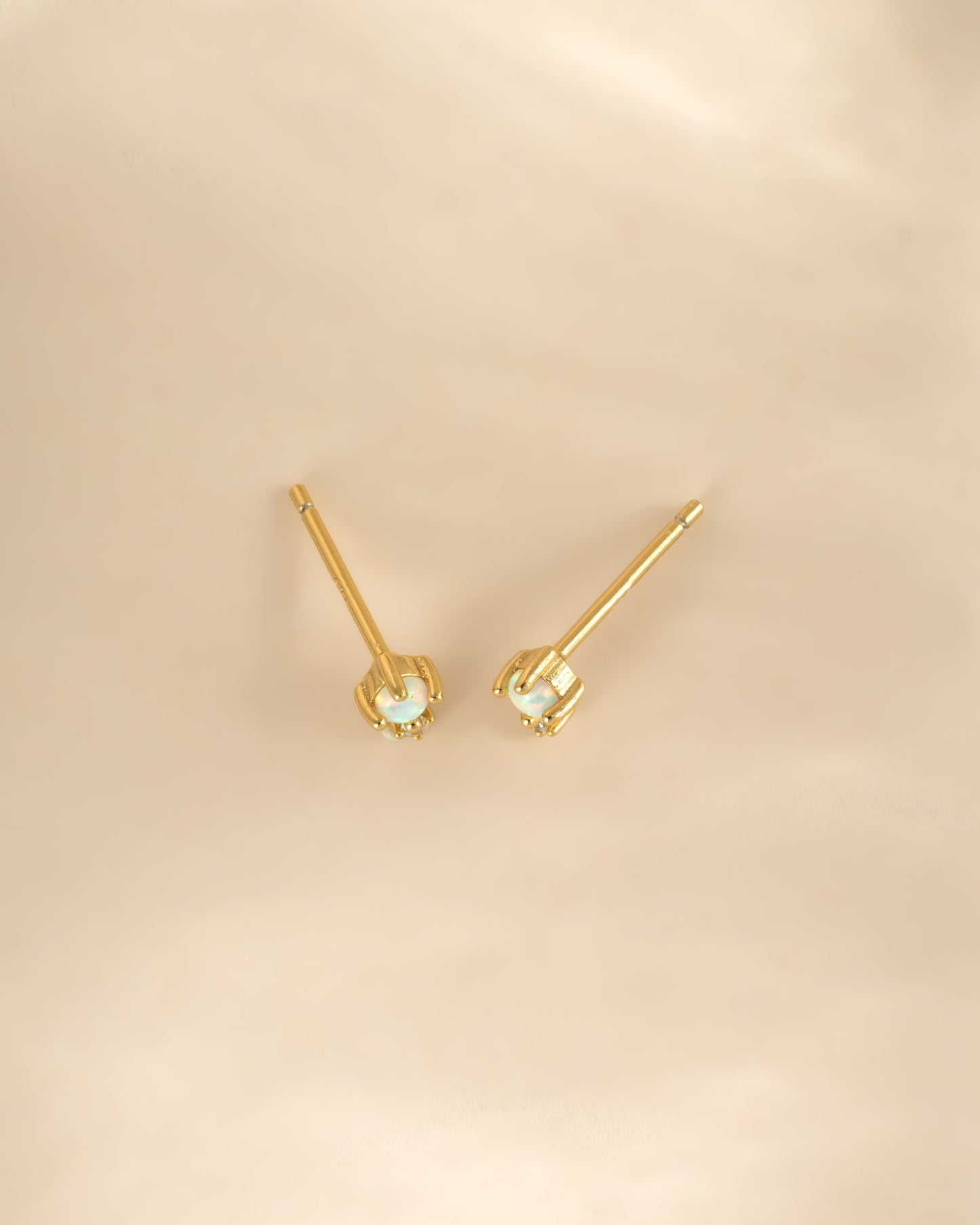 Tiny Opal Stud Earrings