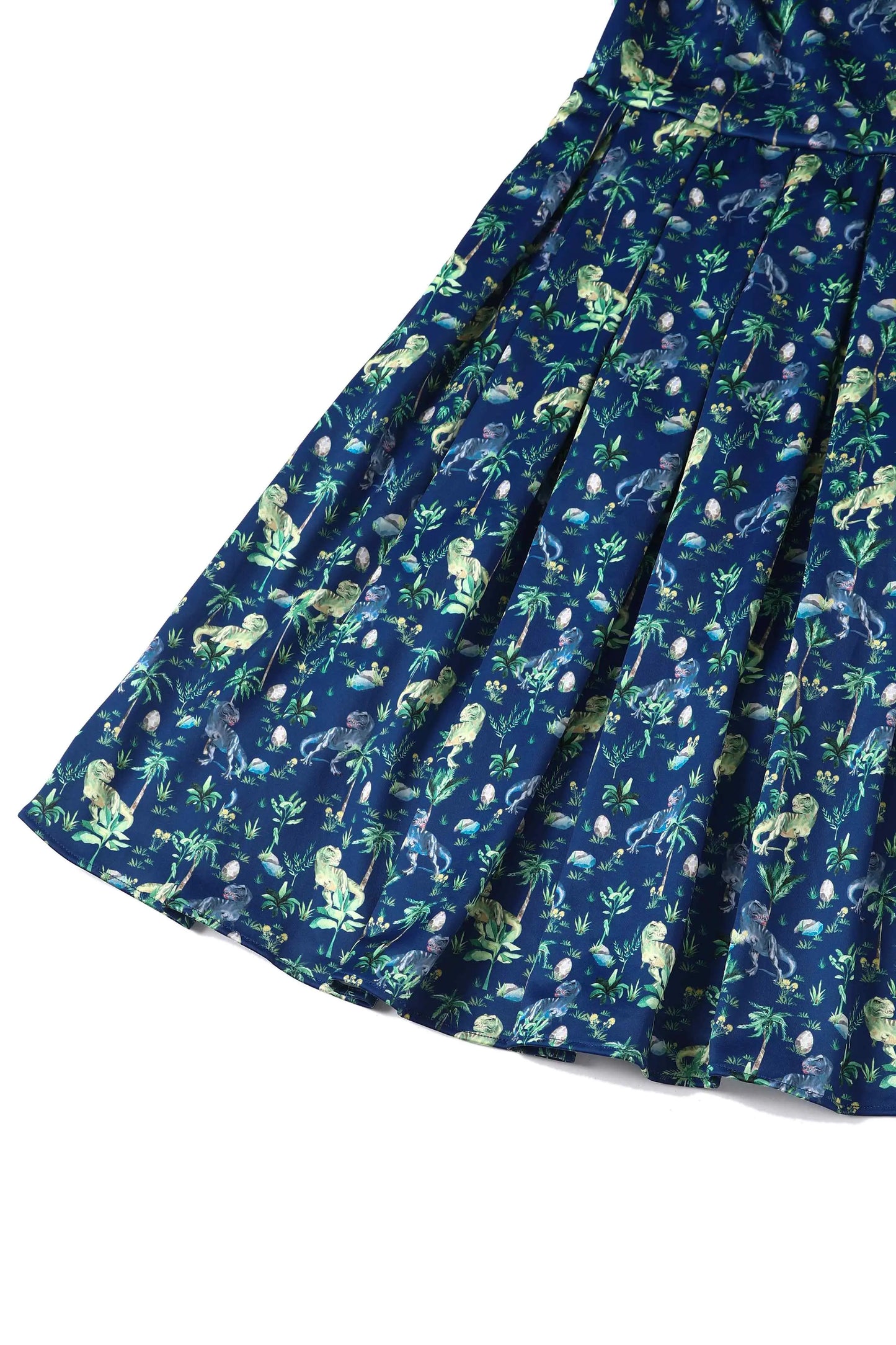 Amanda Navy Blue T-Rex Dress
