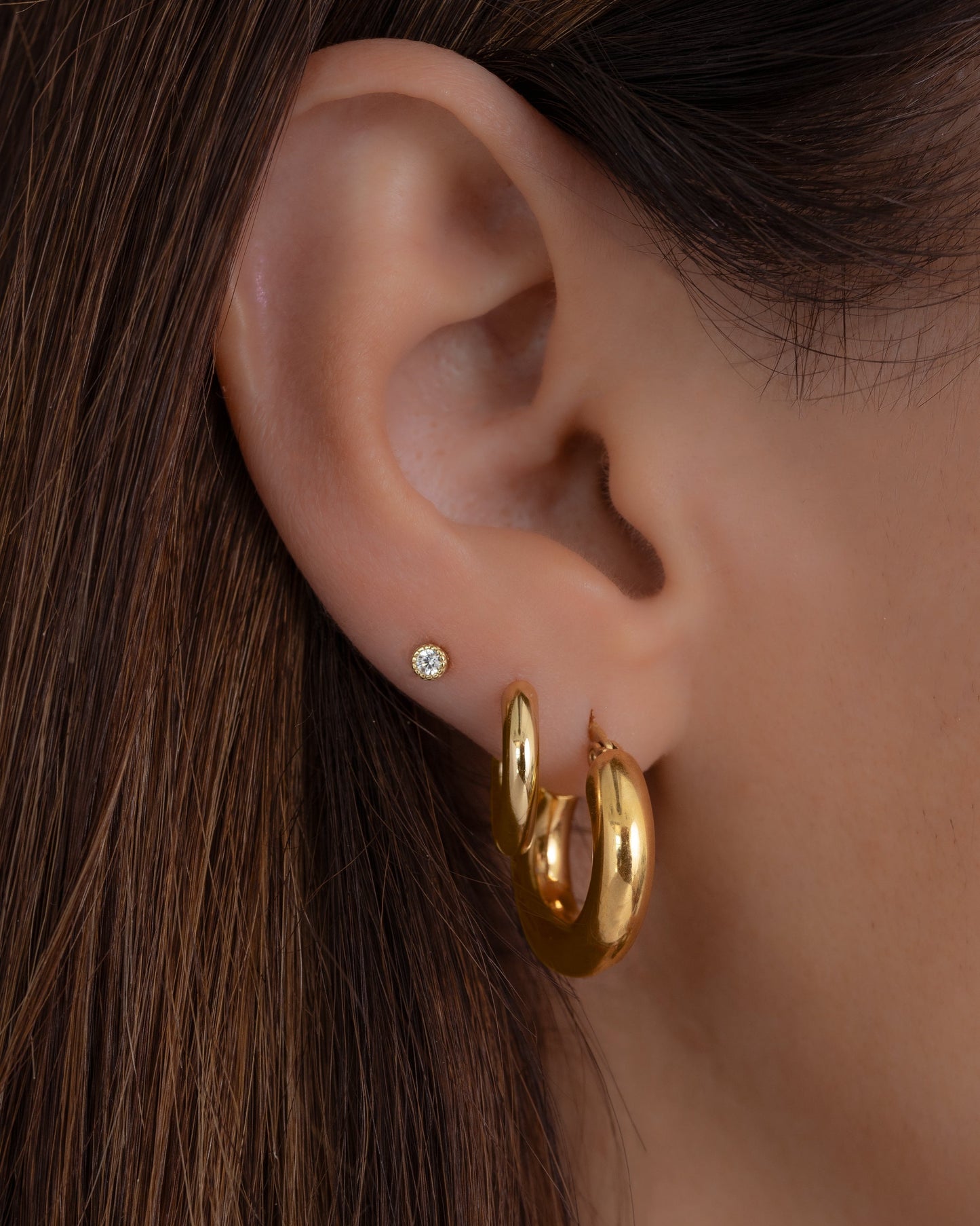 Paris 20mm Chunky Tube Hoops