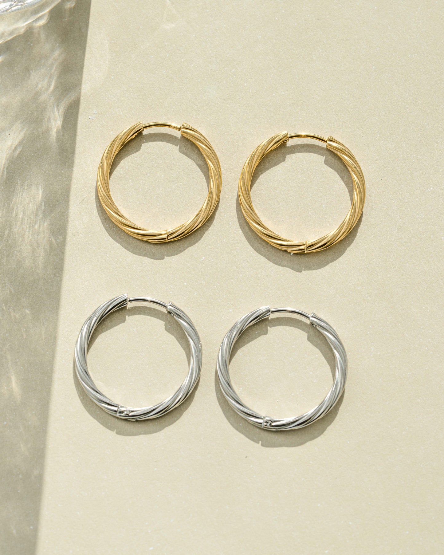 Ava Twisted Hoops