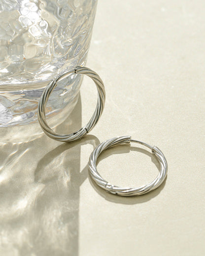 Ava Twisted Hoops