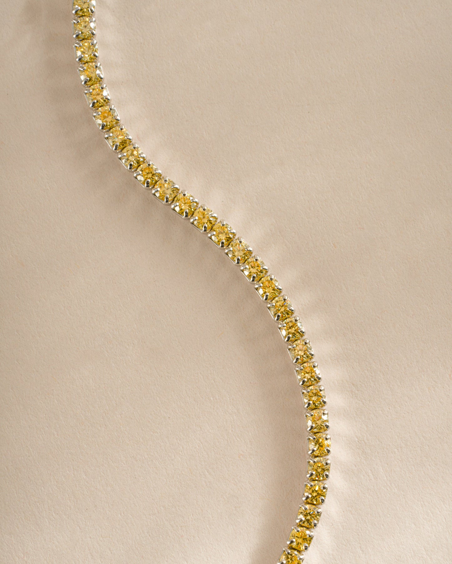 Yellow Tennis Anklet